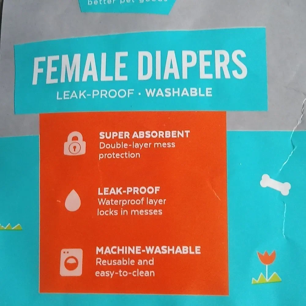 Female Doggie Diapers Set of 3 Sz M 17'-22